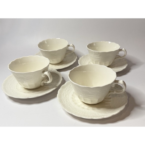 Other - Spode's Jewel Copeland 8‑Pc Tea Cup & Saucer Set England Vintage Embossed